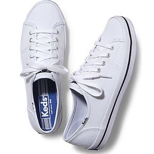 White canvas Keds
